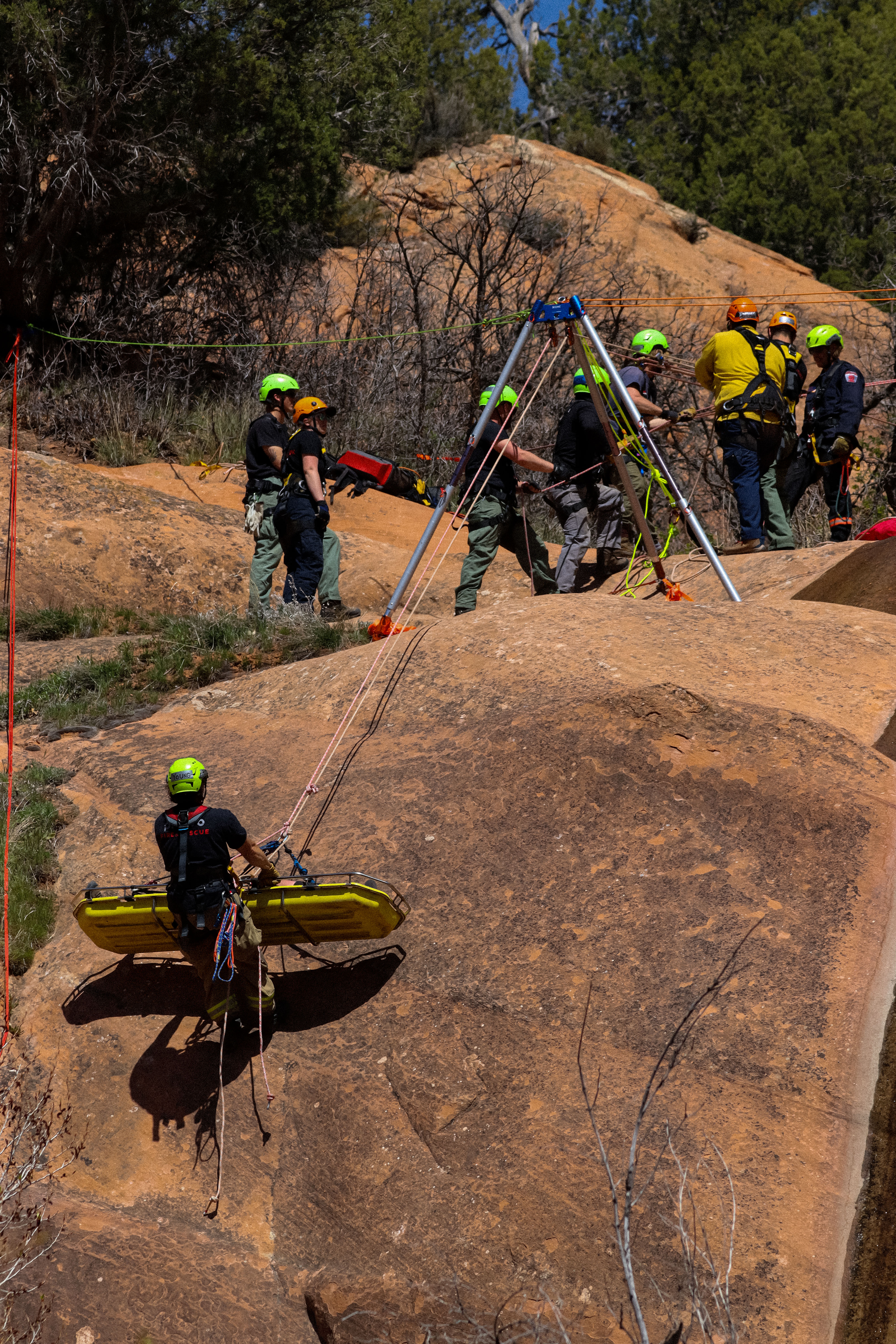 Stokes basket rescue operations