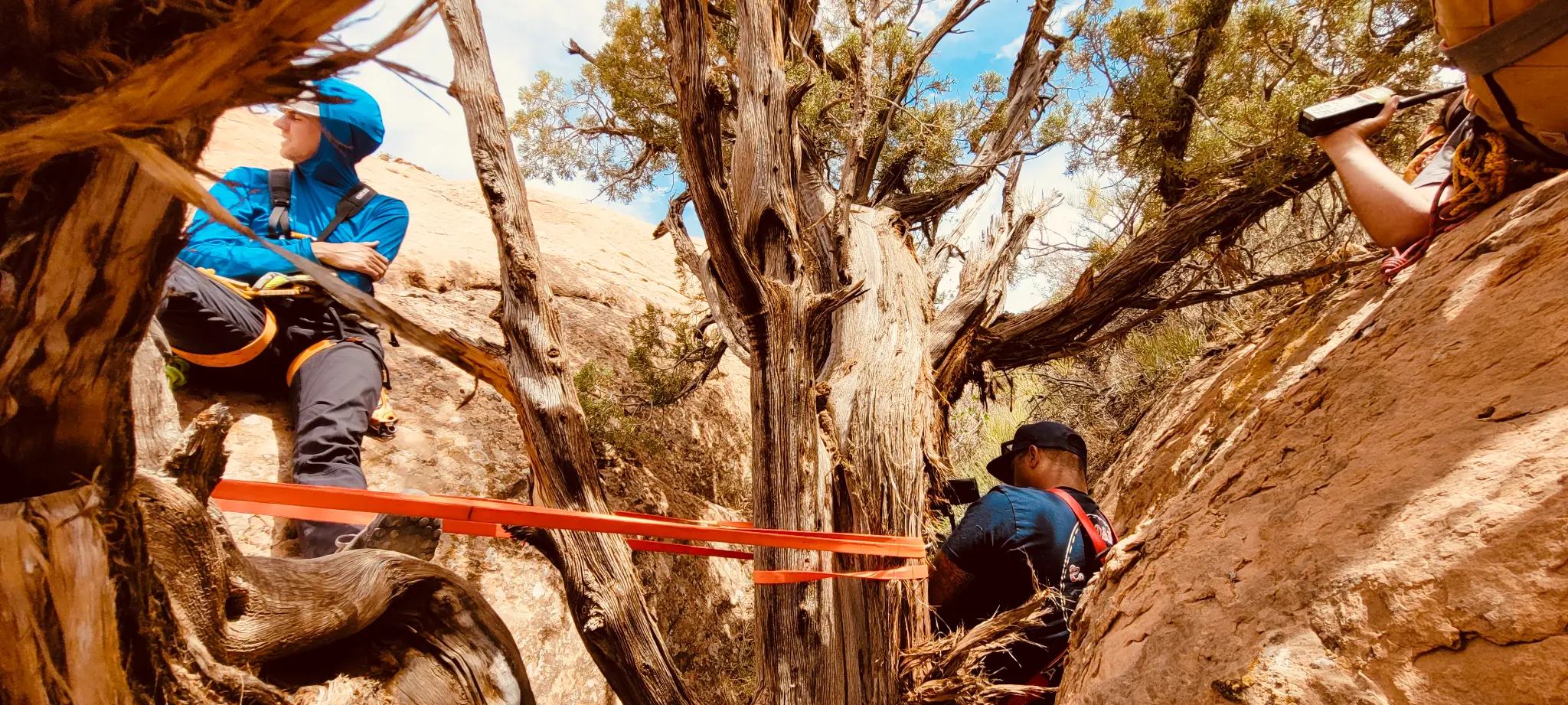 Minimalist rope rescue training